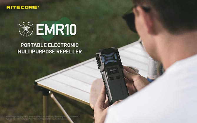Nitecore EMR10 Portable Electronic Power Bank and Multipurpose Mosquito Repeller