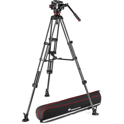 Manfrotto 540X Fluid Video Head and Carbon Twin Leg MS Tripod - Best Available Image