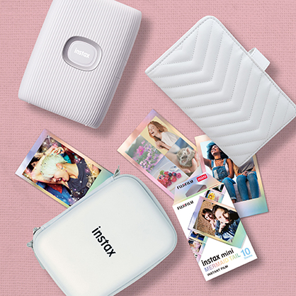 1020052_B.jpg - Fuji instax mini Link 2 Printer Ltd Edition White Pk - Image 2
