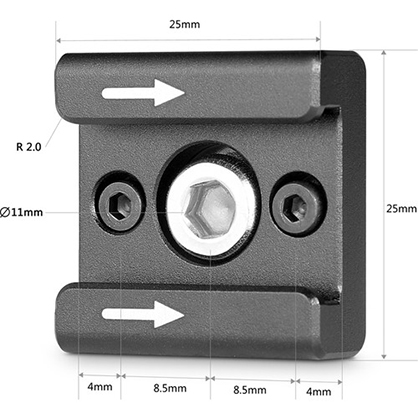 1020502_B.jpg - SmallRig Cold Shoe 2-Pack 2060 - Image 2