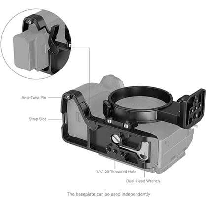 1021132_C.jpg - SmallRig Rotatable Horizontal-to-Vertical Mount Plate Kit for Sony a7R IV, a7R V - Thumbnail 3