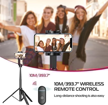 1021172_C.jpg - Ulanzi SK-03 Extendable Selfie Stick with Bluetooth Remote - Image 3