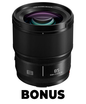 BONUS Panasonic Lumix S 85mm f/1.8 Lens - Best Available Image
