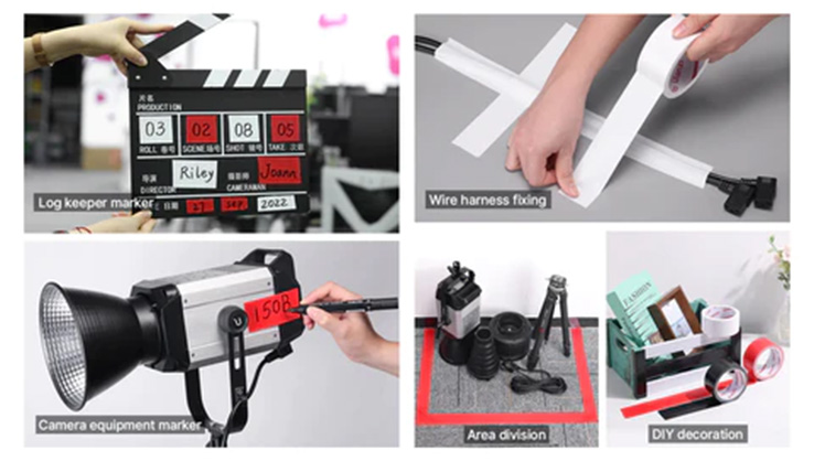 1021902_E.jpg - Ulanzi Gaffer Tape  - cloth  Black 4.5cm x 10m - Image 5