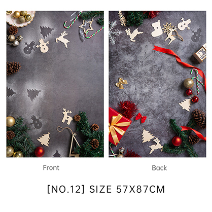 Krane 57x87cm 2 sides Backdrop XMAS