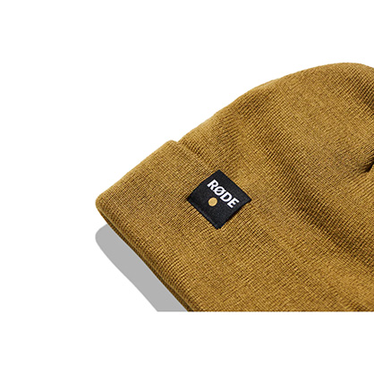 1022162_A.jpg - RODE Beanie - Classic Gold - Hat with Gold Logo - Image 1
