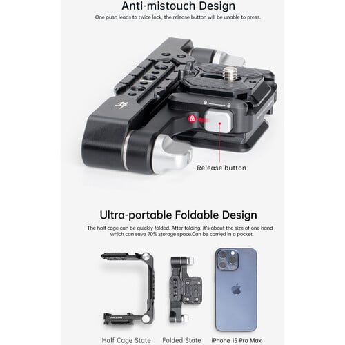 1022242_C.jpg - Ulanzi Falcam Quick Release Foldable Half Cage Kit for Select Cameras - Image 3