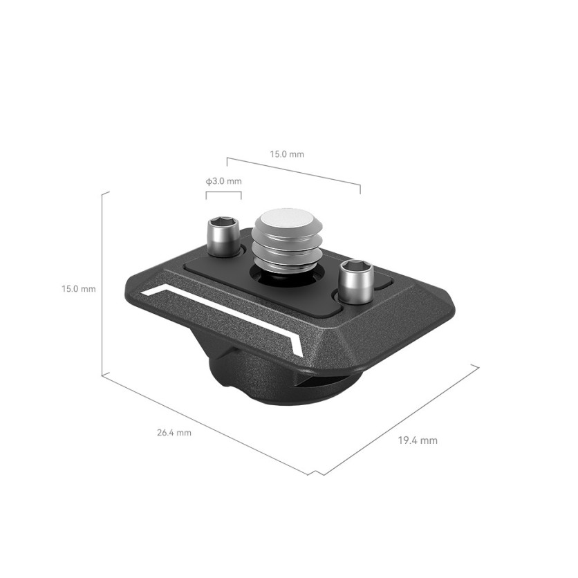 SmallRig Drop-In HawkLock Mini Universal Quick Release Plate 3730C - Best Available Image