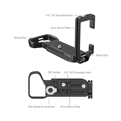 1022732_B.jpg - SmallRig L-Bracket for Sony A7CII A7CR 4569 - Thumbnail 2