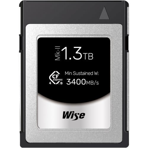 Wise 1.3TB CFexpress 4.0 Type B PRO Mark II Memory Card