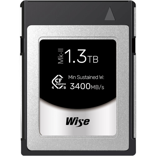 Wise 1.3TB CFexpress 4.0 Type B PRO Mark II Memory Card - Best Available Image