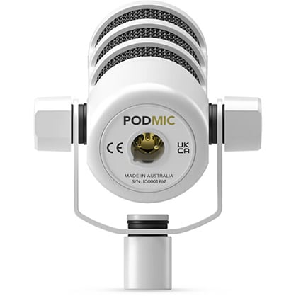 1023212_A.jpg - RODE PodMic Dynamic Podcasting Microphone (White) - Thumbnail 1