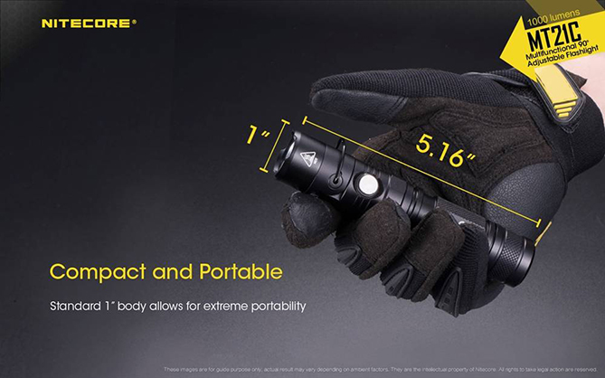 1023492_D.jpg - Nitecore MT21C 1000 Lumen Adjustable Right Angle Flashlight - Thumbnail 4