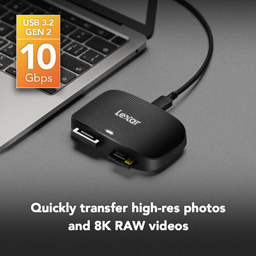 1023922_A.jpg - Lexar Professional CFexpress Type B/SD USB 3.2 Gen 2 Card Reader - Image 1