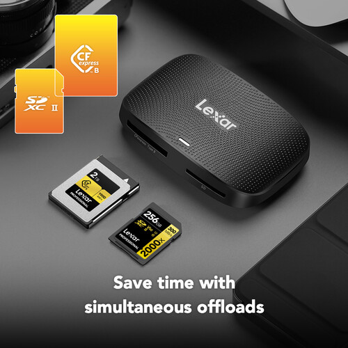 1023922_B.jpg - Lexar Professional CFexpress Type B/SD USB 3.2 Gen 2 Card Reader - Image 2
