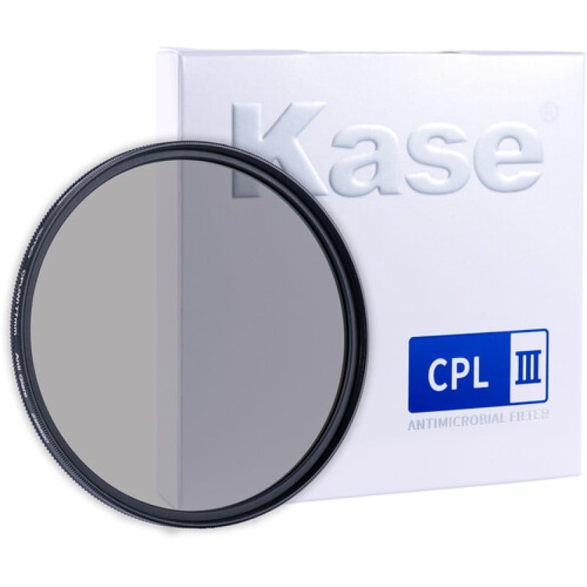 55mm CPL Circular Polarising Filter - Compatible With Panasonic, Sigma, Nikon, Sony Lenses - Threaded, 0.75mm Thread Step