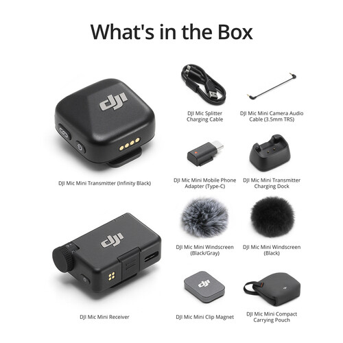 1024092_B.jpg - DJI Mic Mini Compact Wireless Microphone for Camera and Smartphone (2.4 GHz) - Image 2