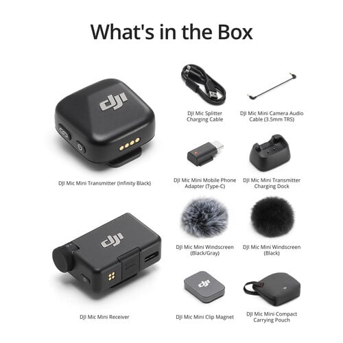 1024092_B.jpg - DJI Mic Mini Compact Wireless Microphone for Camera and Smartphone (2.4 GHz) - Image 2