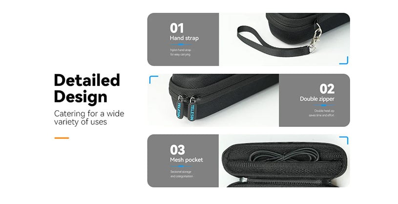 1024182_E.jpg - Telesin Portable Storage Bag DJI Osmo Pocket 3 - Thumbnail 5