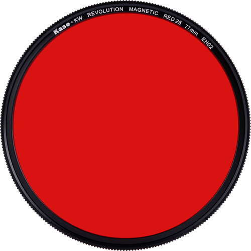Kase Revolution Black and White Filter with Magnetic Adapter (Red, 77mm) - Best Available Image