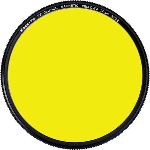 Kase Revolution Black and White Filter with Magnetic Adapter (Yellow, 77mm)