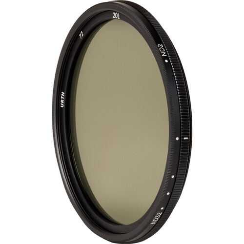 Urth Variable ND Lens Filter Plus+ (72mm, 1 to 5-Stop)