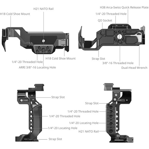 1024622_A.jpg - SmallRig Camera Cage for Panasonic LUMIX S1R II, S5 II, S5 IIX and G9 II 4902 - Image 1