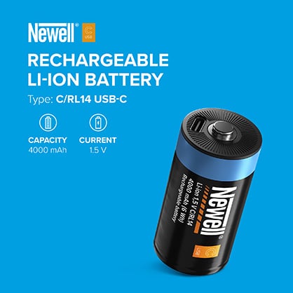 Best image for Newell C/RL14 LR14 USB-C Rechargeable 4000 mAh Battery