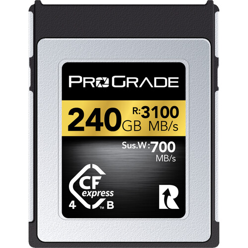 ProGrade 240GB CFexpress 4.0 Type B Gold Memory Card - Best Available Image