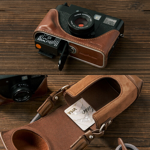 1025202_A.jpg - SmallRig Leather Camera Case for FUJIFILM X half (Brown) 5218 - Image 1