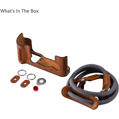 1025742_A.jpg - SmallRig Leather Half Case Kit for FUJIFILM X-T30 III Brown 5670 - Image 1