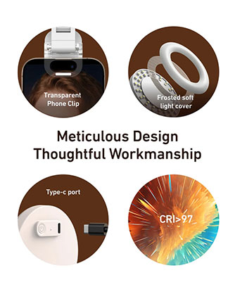 1025892_A.jpg - Telesin Mobile Phone Beauty Selfie Fill Light - Image 1