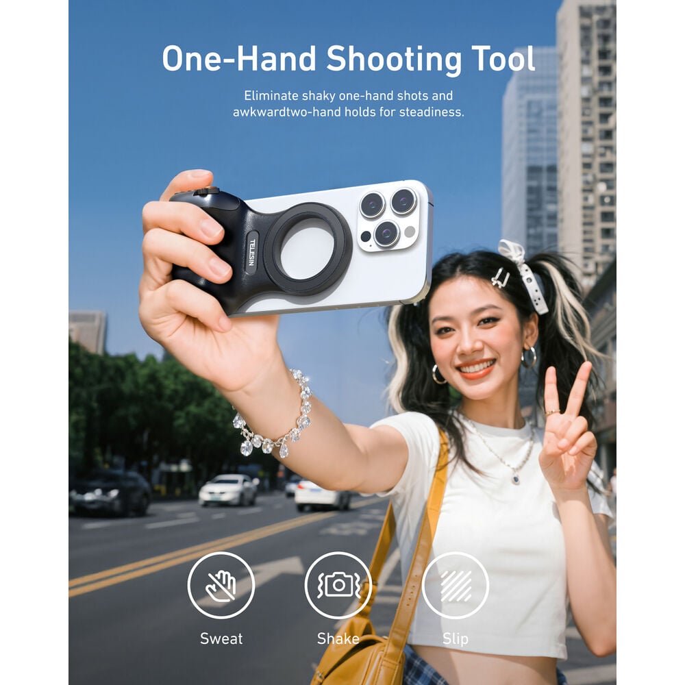 1026112_E.jpg - Telesin Fun Shot Magnetic MagSafe Phone Grip - Thumbnail 5