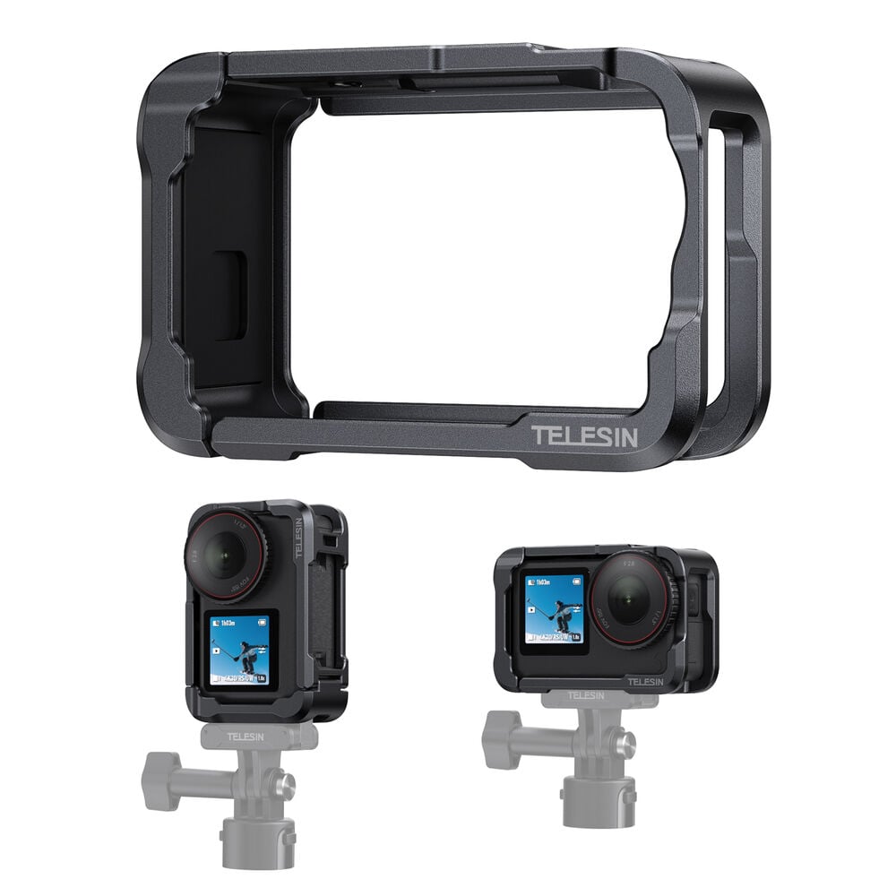 1026122_C.jpg - Telesin Lightweight Aluminium Cage for DJI OSMO Action 6 - Thumbnail 3