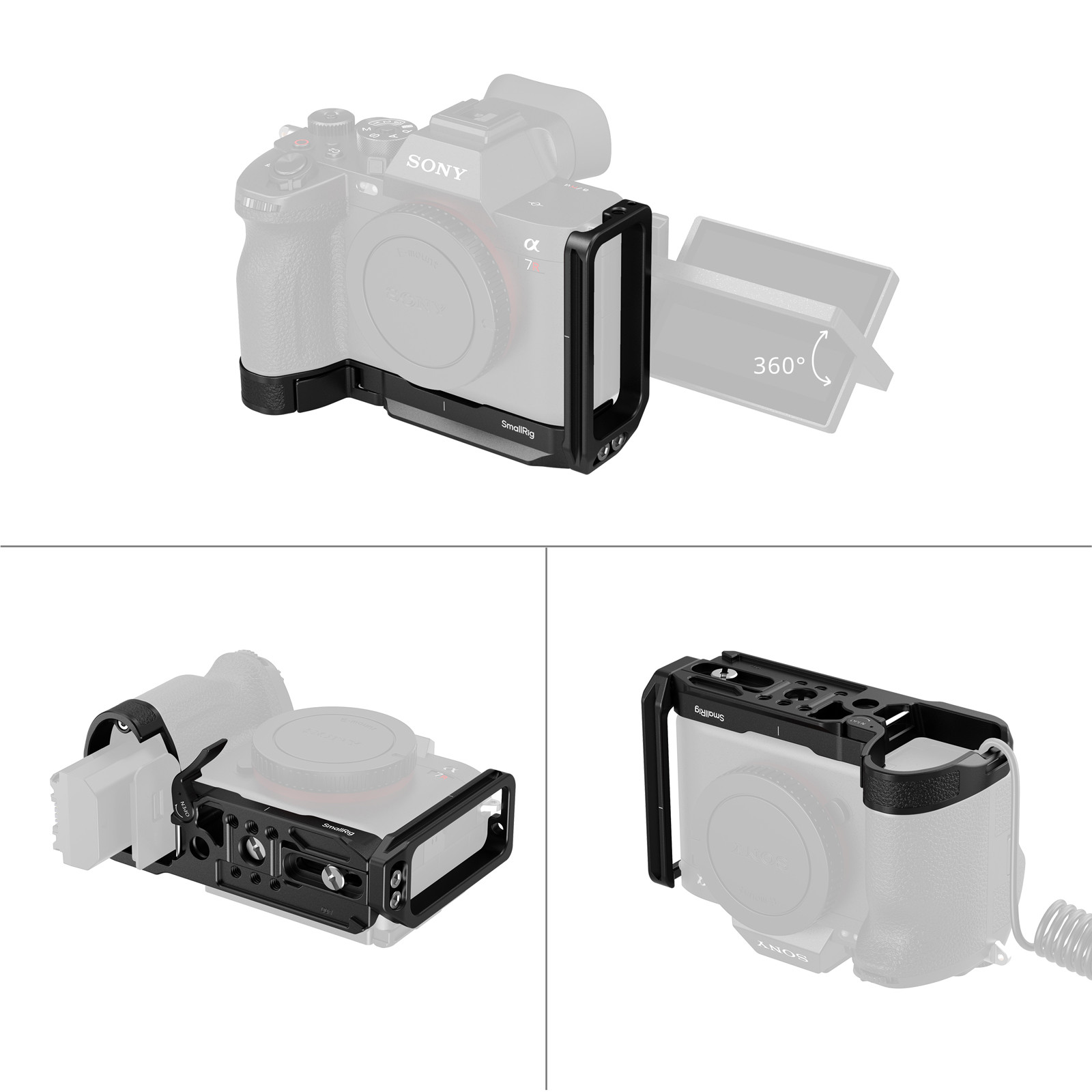 1026712_B.jpg - SmallRig L-Shaped Mount Plate for Sony a7R VI 6706 - Image 2