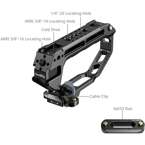 1026952_B.jpg - SmallRig D-Style Top Handle with NATO Clamp 5661 - Image 2