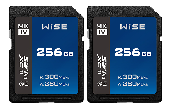 Wise 256GB SDXC UHS-II V90 MK-IV Memory Card (2 Pack) - Best Available Image