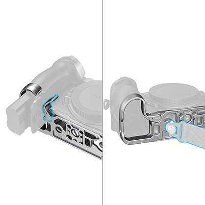 1027062_B.jpg - SmallRig Bottom Mount Plate for Nikon Z5IIC (Silver) 6696 - Image 2