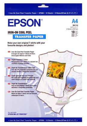 Best image for Epson Iron On Cool Peel Transfer Paper A4 (10)