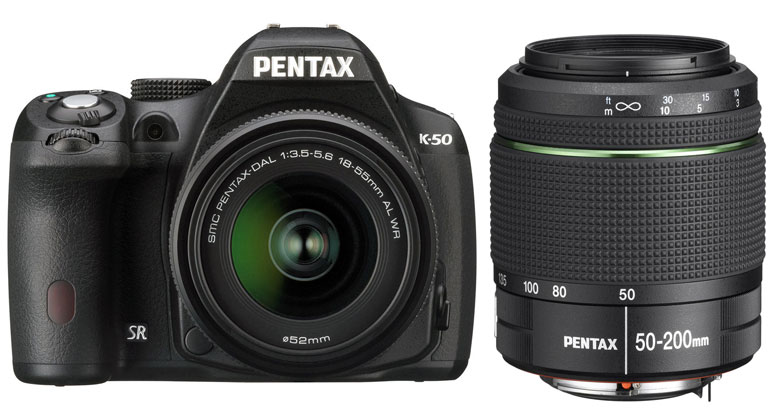 Pentax K50 18-55mm /50-200mm Twin kit