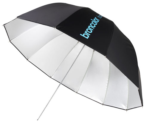 Bron Focus 110cm Umbrella Silver/Black - Best Available Image