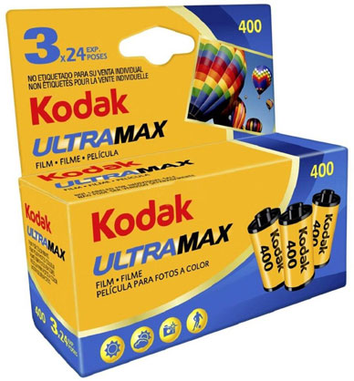 Kodak UltraMax 400 135/24 3-Pack Card
