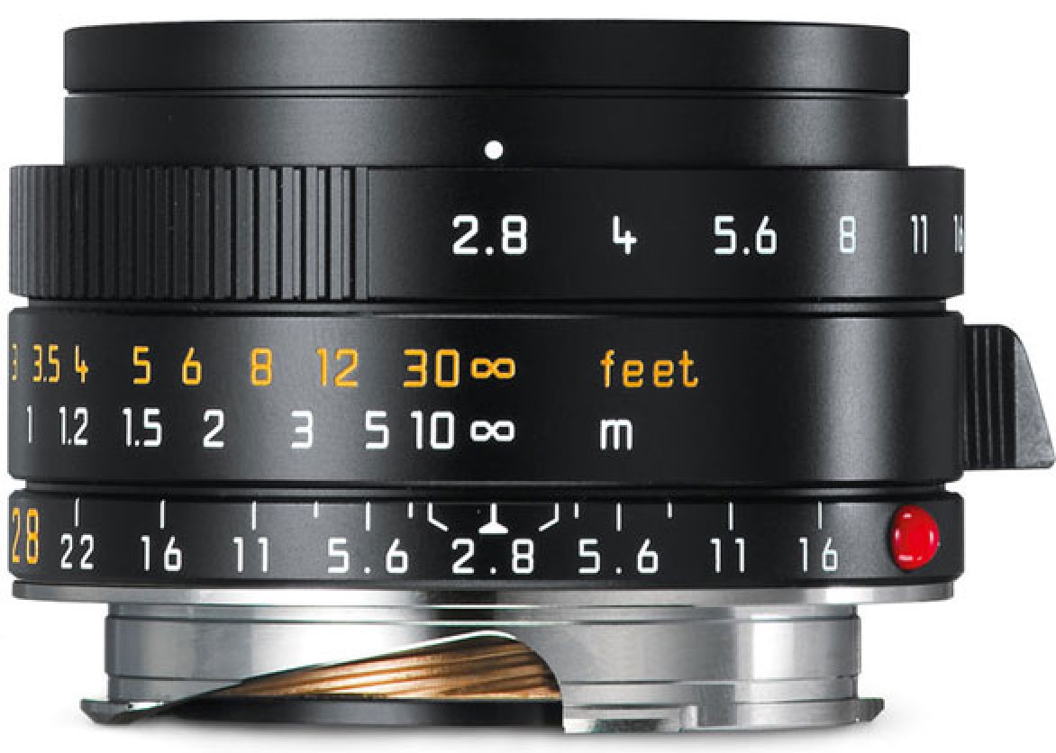 Leica Elmarit-M 28mm f/2.8 ASPH. Lens Black Leica 28mm f2.8