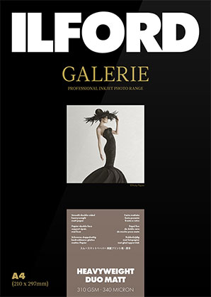 Ilford Galerie Heavy-Weight Duo Matt 310gsm A4 25 Sheets GPHWM - Best Available Image