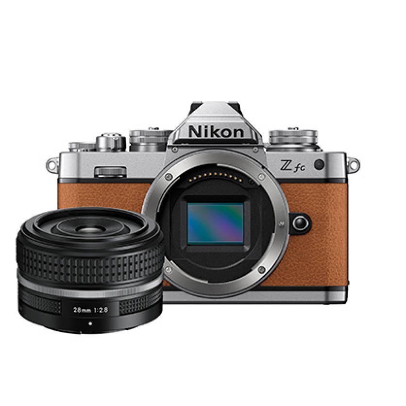 Nikon Z FC Amber Brown with 28mm f2.8 SE lens