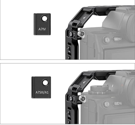1018973_B.jpg - SmallRig Full Cage for Sony Alpha 7 IV/Alpha 7S III/Alpha 1 3667 - Thumbnail 2