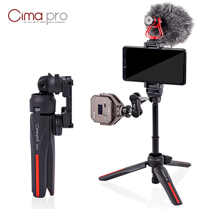 XILETU CD5 Vlog Mini Tripod with 360 Ball Head Cold Shoe and Bluetooth Remote