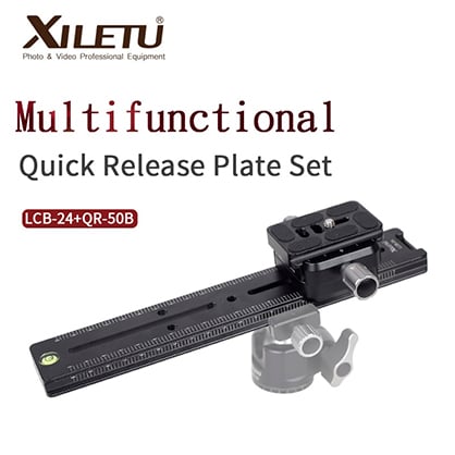 XILETU LCB-24B Track Dolly Slider Quick Release Set