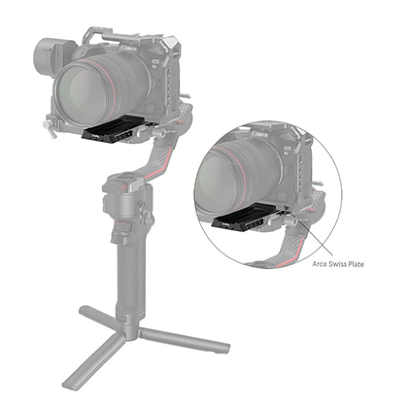 SmallRig Quick Release Plate with Arca-Swiss for DJI RS 2/RSC