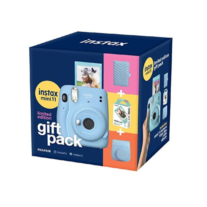 Fujifilm Instax Mini 11 Ltd Ed Blue Gift 35mm B&W